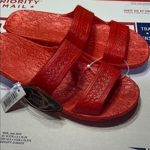 pali hawaii sandals red